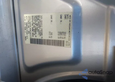 2015 Nissan Altima 2.5 Sl from USA, damaged, VIN 1N4AL3AP7FC445423